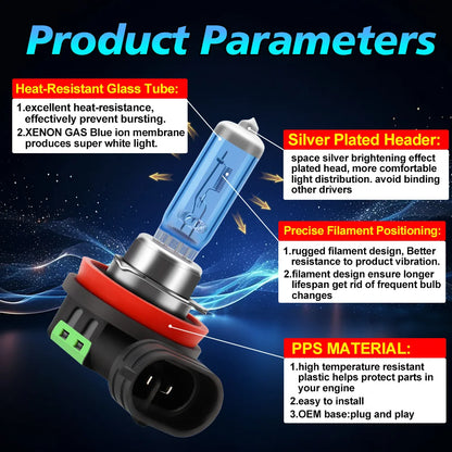 2Pcs Super Bright 6000K Front Fog Light Halogen Bulb Canbus Car Lamp Fit For Chevrolet Orlando 2011-2019 2012 2013 2014 2015