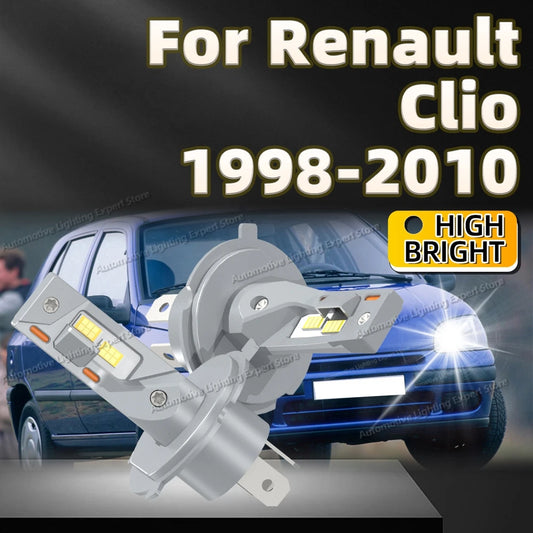 Led Headlight 25000LM Car Bulb 6000K CSP Chip Canbus Auto Lamp For Renault Clio 1998-2010 2003 2004 2005 2006 2007 2008 2009