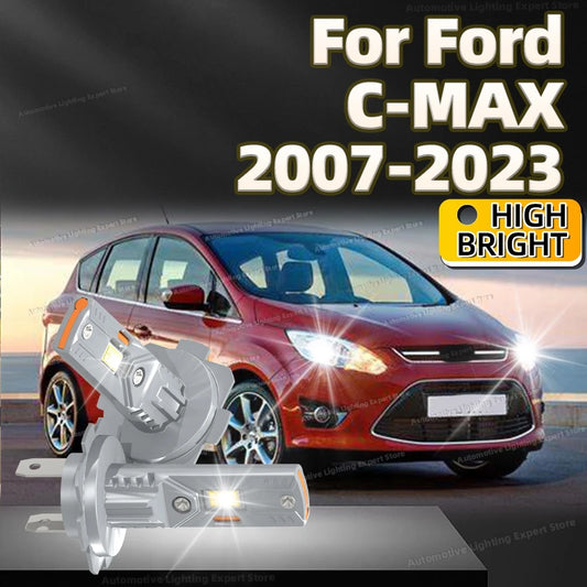 2Pc 180W High Power LED Bulb Turbo Headlight 6000K CSP Powerful Car Lamp For Ford C-MAX CMAX 2007-2023 2011 2012 2013 2014 2015
