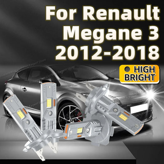 2/4Pcs 25000LM Headlight LED Bulbs 6000K White Super Bright Lamp For Renault Megane 3 2012 2013 2014 2015 2016 2017 2018