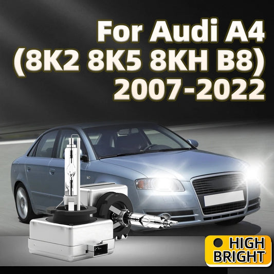 Xenon D3S HID Car Bulbs 6000K 10000K Headlight For Audi A4 8K2 8K5 8KH B8 2007 2008 2009 2010 2011 2012 2013 2014 2015 2016-2022