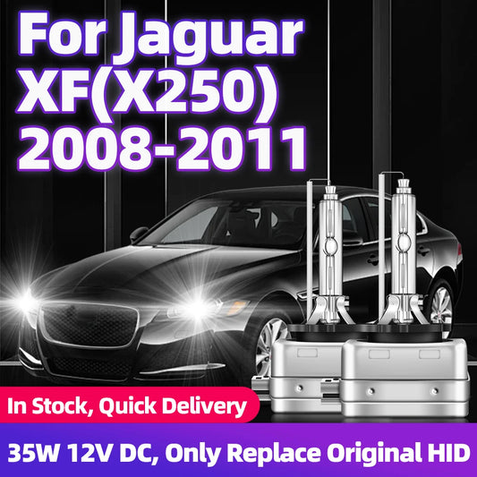 2x For Jaguar XF (X250) 2008 2009 2010 2011 HID Xenon Car Headlight Bulbs 6000K 8000K D1S Hid Lights DC 12V 35W Auto Headlamps