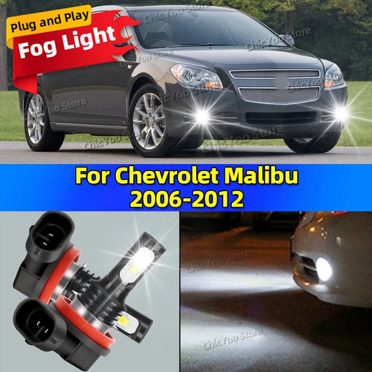 LED Car Fog Light Bulbs Lamp For Chevrolet Malibu 2006 2007 2008 2009 2010 2011 2012 20000LM Ultra Bright Plug and Play
