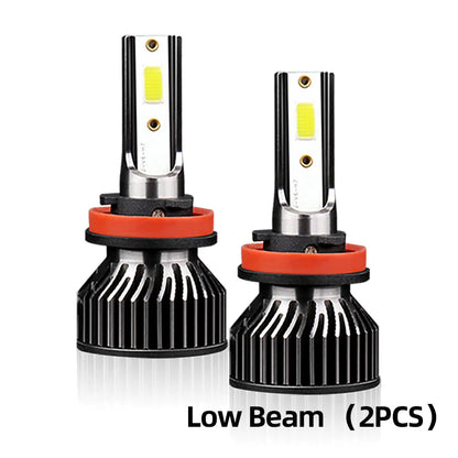 2/4Pcs 6000K Auto Headlight Bulbs H11 HB3 Led Canbus 50000LM Car Lamp COB Chip with Fan Cooling For Mazda CX-9 2014 2015