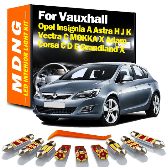 Canbus Interior Light Kit For Vauxhall Opel Insignia A Astra H J K Vectra C MOKKA X Corsa C D E Grandland X Adam Car LED Bulbs