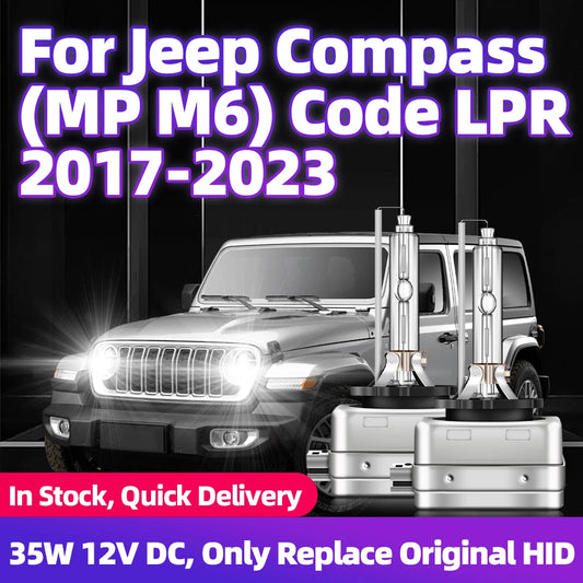 2x HID Xenon Headlights D3S 35W Car Lamp 6000K 8000K 10000K For Jeep Compass (MP M6) Code LPR 2017-2023 2018 2019 2020 2021 2022
