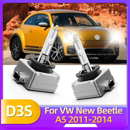 Roadsun 2x Car Front Headlights 12V D3S Xenon 35W HID Bulb Lamps 6000K 8000K For Volkswagen VW New Beetle A5 2011 2012 2013 2014