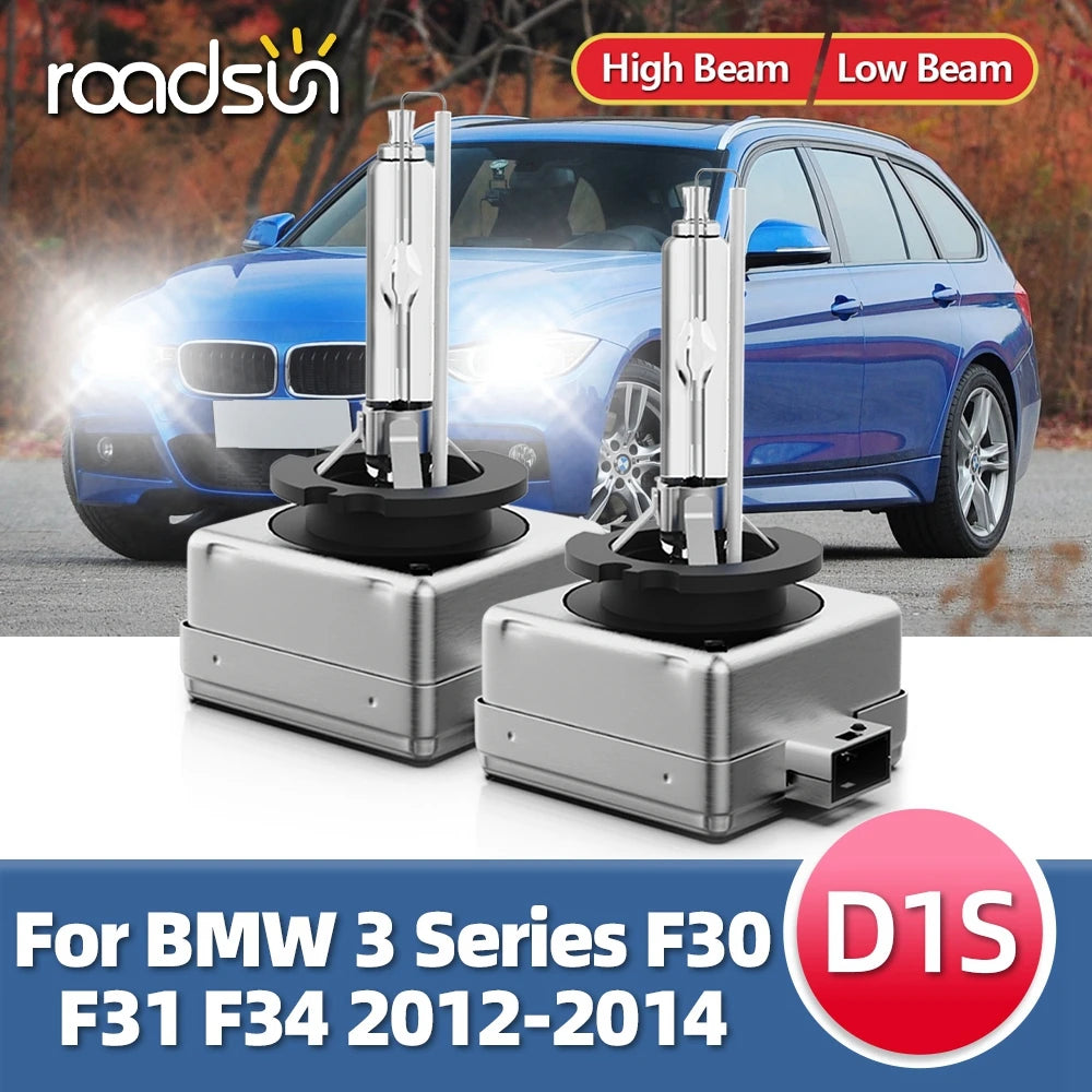 Roadsun 2x D1 6000K D1S Car 12V 35W Xenon Headlight HID Bulb Lamp For BMW 3 Series F30 F31 F34 2012 2013 2014