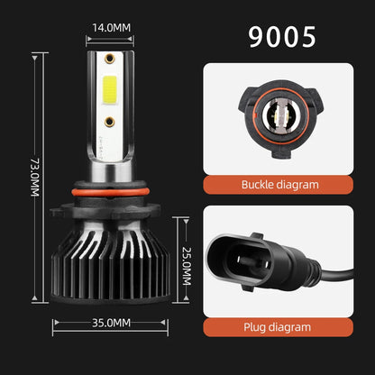 2/4x LED Headlight Bulbs For Ford F150 F-150 2015 2016 2017 2018 2019 2020 2021 Turbo High Low Beam Car Head Lamps 6000K 18000LM