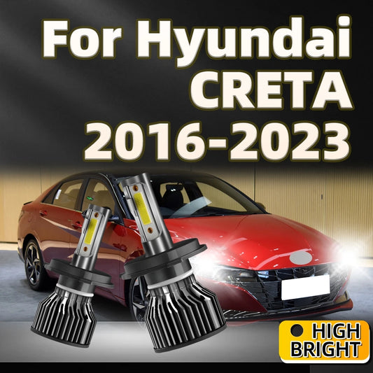 150W LED Headlight H4 HiLo Beam Bulbs Strong and Durable For Hyundai CRETA 2016 2017 2018 2019 2020 2021 2022 2023