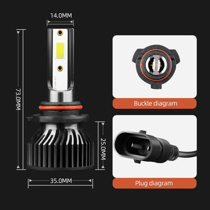 2/6x For Chevy Silverado 1500 2500 2007 2008 2009 2010 2011-2015 LED Car Headlight Bulb 18000LM Auto Headlamp 6000K Fog Lamp 12V