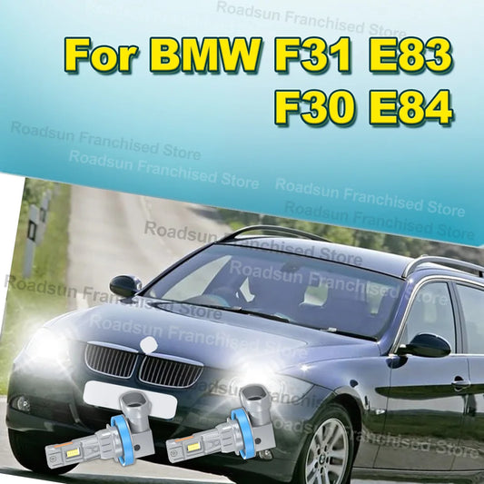 2X Car Headlight Fog Bulbs 12V H11 H9 H8 High Power 180W 30000LM For BMW F31 E83 F30 E84 Accessories