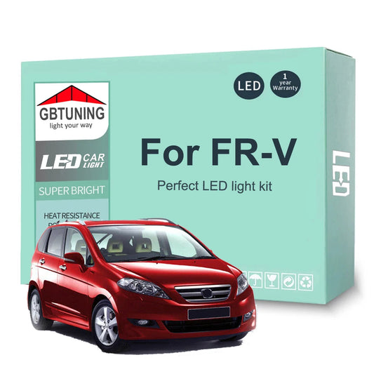 10Pcs LED Interior Light Bulb Kit For Honda FR-V FRV Edix 2004 2005 2006 2007 2008 2009 2010 Car Dome Trunk Vehicle Lamp Canbus