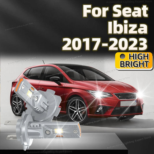 2Pc 180W High Power LED Bulb Turbo Headlight 6000K CSP Powerful Car Lamp For Seat Ibiza 2017 2018 2019 2020 2021 2022 2023