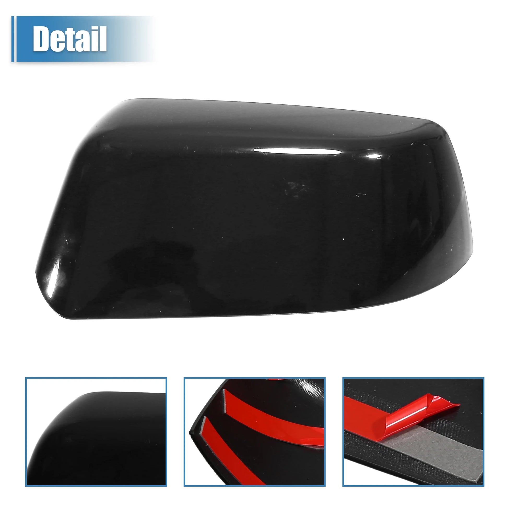 UXCELL Pair Car Chrome Plated Half Mirror Covers Cap for Chevrolet Suburban Silverado