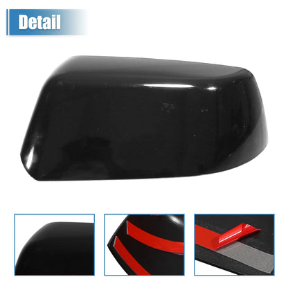 UXCELL Pair Car Chrome Plated Half Mirror Covers Cap for Chevrolet Suburban Silverado