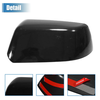 UXCELL Pair Car Chrome Plated Half Mirror Covers Cap for Chevrolet Suburban Silverado