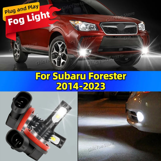 LED Car Fog Light Bulbs Lamp For Subaru Forester 2014 2015 2016 2017 2018 2019 2020 2021 2022 2023 20000LM Plug and Play