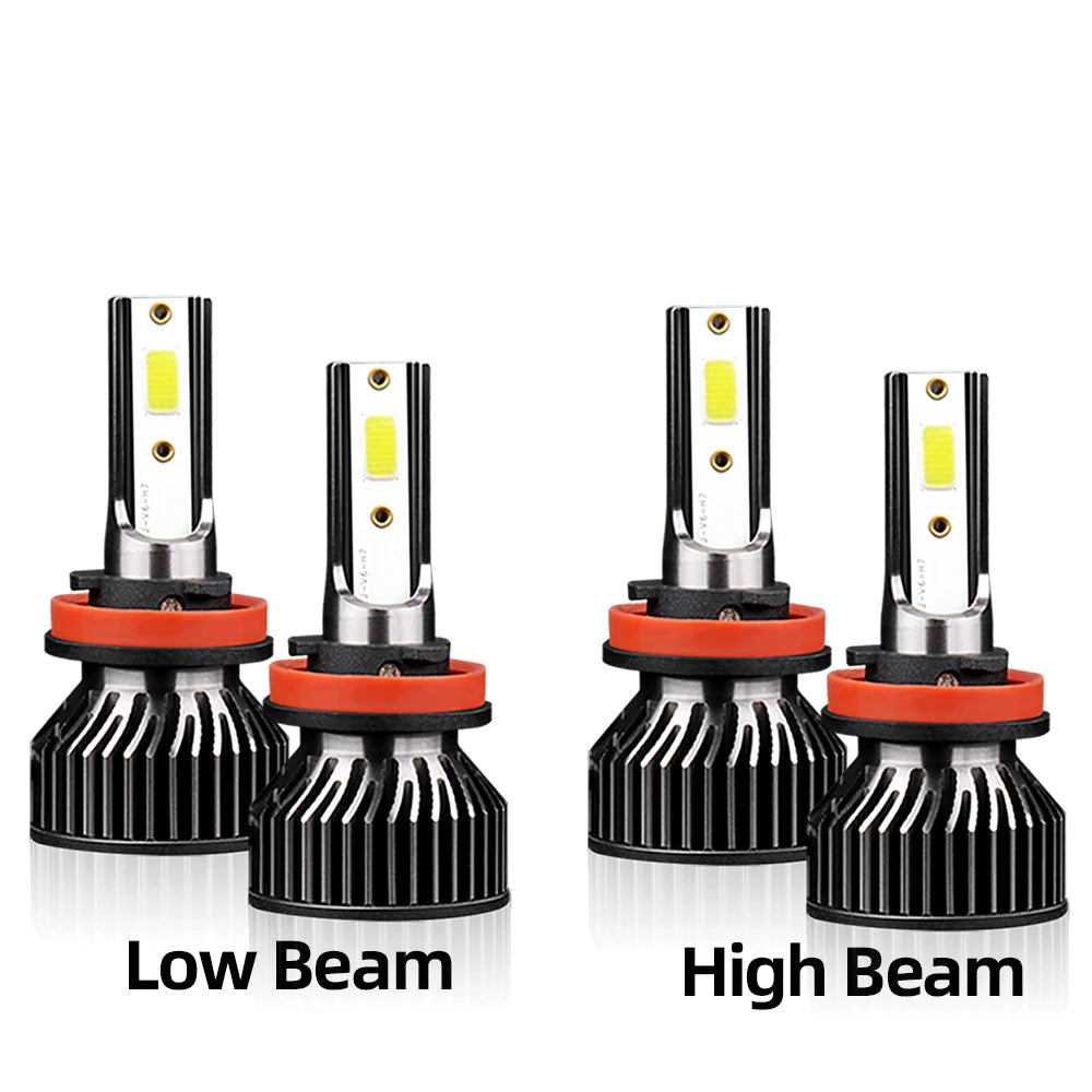 2/4Pcs 25000LM LED Lights 6000K Headlight Bulb Car Lamp For Nissan Sentra 2013-2025 2014 2015 2016 2017 2018 2019 2020