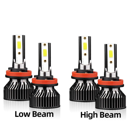 2/4Pcs 25000LM LED Lights 6000K Headlight Bulb Car Lamp For Nissan Sentra 2013-2025 2014 2015 2016 2017 2018 2019 2020