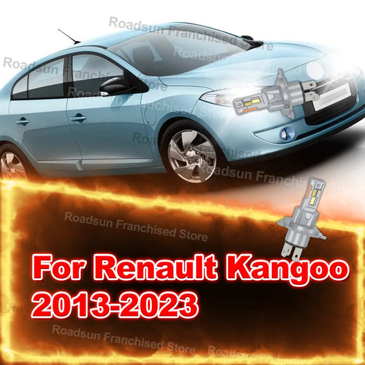 2Pcs Hi/Lo Beam Headlights 12V Plug&Play For Renault Kangoo 2013-2023 2014 2015 2016 2017 2018 2019 2020 2021 2022 Accessories