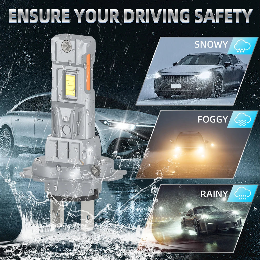 2x High Low Beam Lamp Wireless H7 180W Bulbs 30000LM For BMW E46 E90 F10 E39 E87 E60 G30