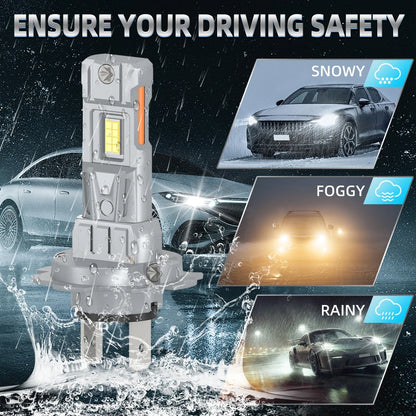 2x High Low Beam Lamp Wireless H7 180W Bulbs 30000LM For BMW E46 E90 F10 E39 E87 E60 G30