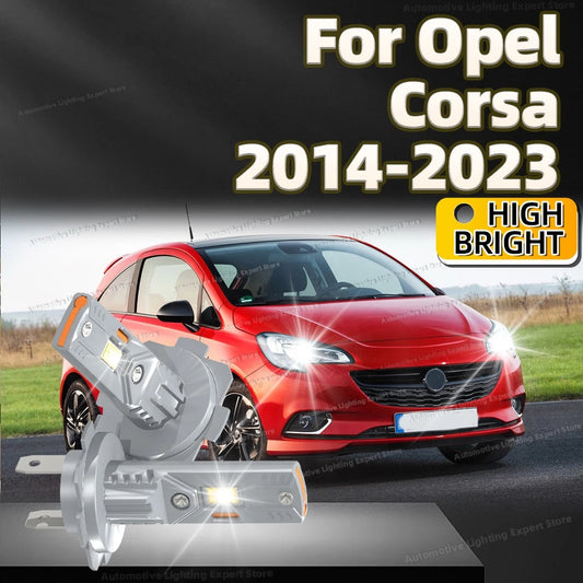 2Pc 180W High Power LED Bulb Turbo Headlight 6000K CSP Powerful Car Lamp For Opel Corsa 2014-2023 2015 2016 2017 2018 2019 2020
