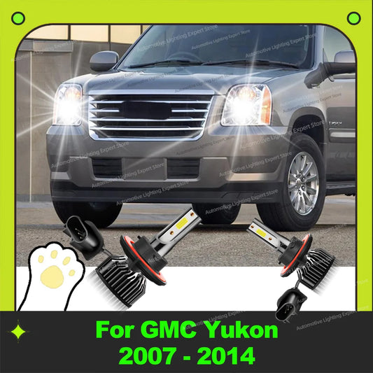2Pcs High Power LED 180W Car Light Bulbs 6000K Lamp 12V Headlight For GMC Yukon 2007 2008 2009 2010 2011 2012 2013 2014