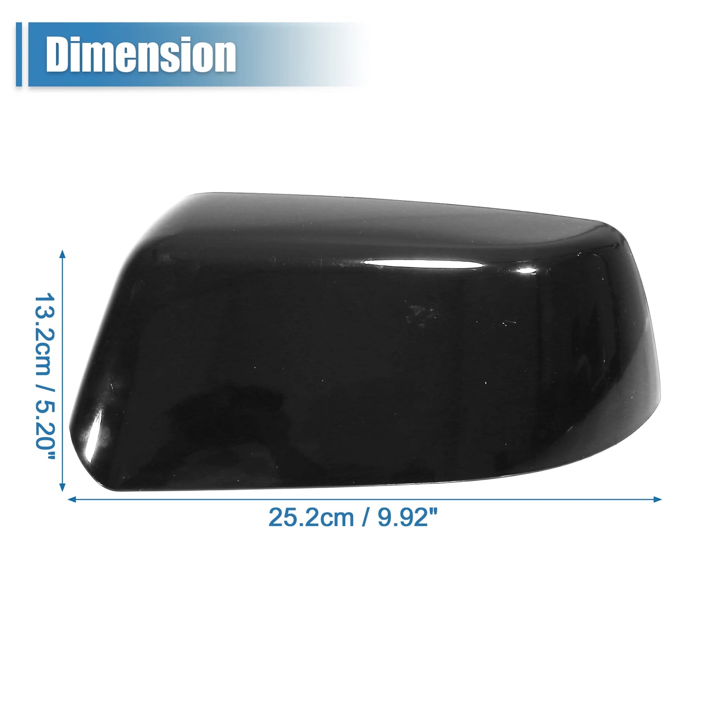 UXCELL Pair Car Chrome Plated Half Mirror Covers Cap for Chevrolet Suburban Silverado