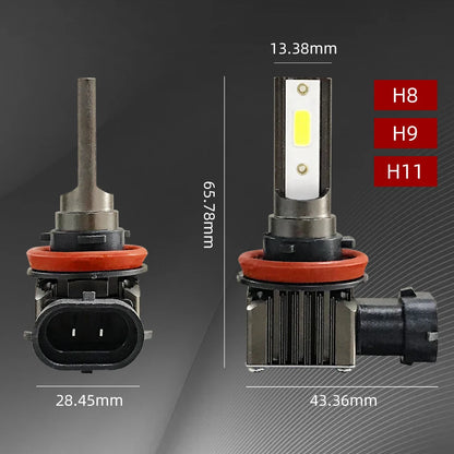 2Pcs LED Fog Lamp Bulbs Front Fog Light Accessories Canbus 6000K For VW Volkswagen Sharan 7N 2010 2011 2012 2013 2014 2015-2019