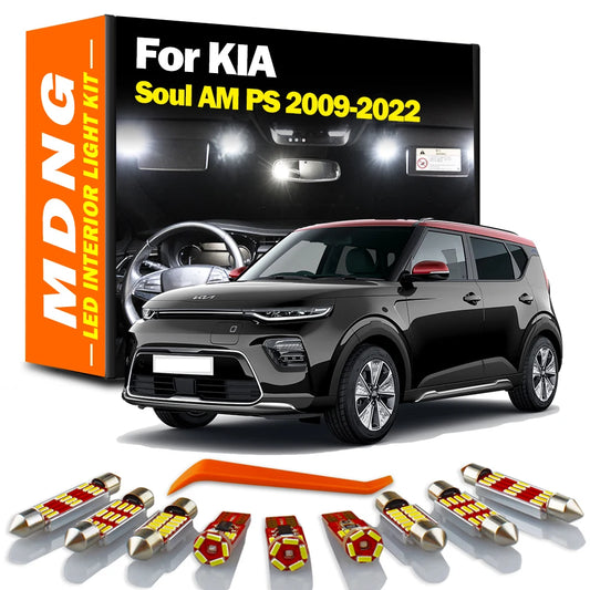MDNG For KIA Soul AM PS 2009-2017 2018 2019 2020 2021 2022 Vehicle Lamp LED Interior Dome Map Light Kit Car Led Bulbs Canbus