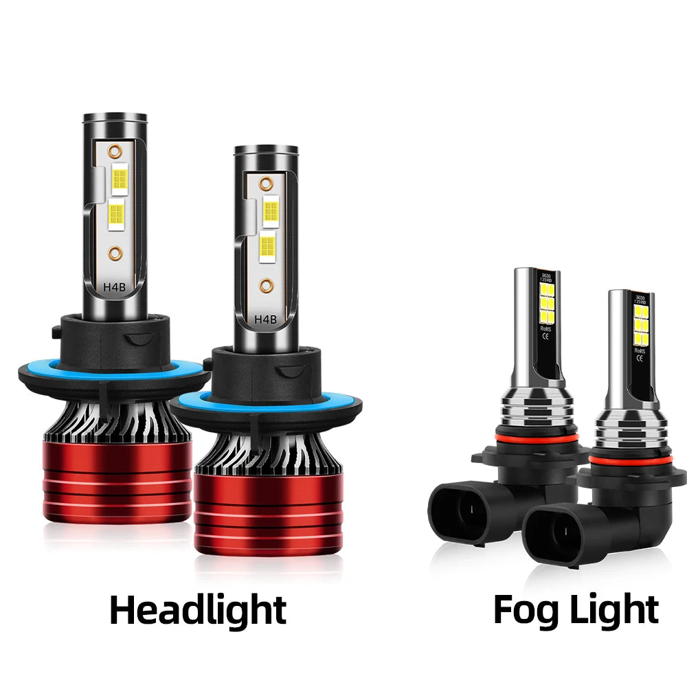 2/4Pcs 6000K Led Lamp 180W High Bright H13 Headlight 9140 Fog Bulbs For Ford F-150 2009 2010 2011 2012 2013 2014