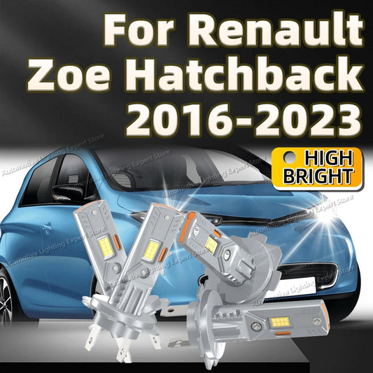 2/4Pcs 25000LM LED Headlight Bulb Canbus Car Light Mini Size For Renault Zoe HATCHBACK 2016 2017 2018 2019 2020 2021 2022 2023