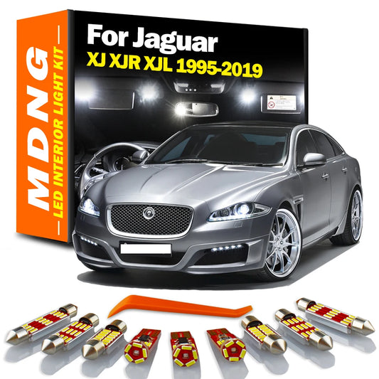 LED Interior Sun Visor Roof Light Kit For Jaguar XJ XJ6 XJ8 XJ12 XJR XJL X300 X330 X308 X350 X358 X351 1995-2016 2017 2018 2019