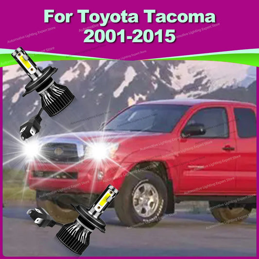 25000LM LED Canbus Car Headlight H4 Auto Lamp Super Bright For Toyota Tacoma 2001-2015 2007 2008 2009 2010 2011 2012 2013 2014