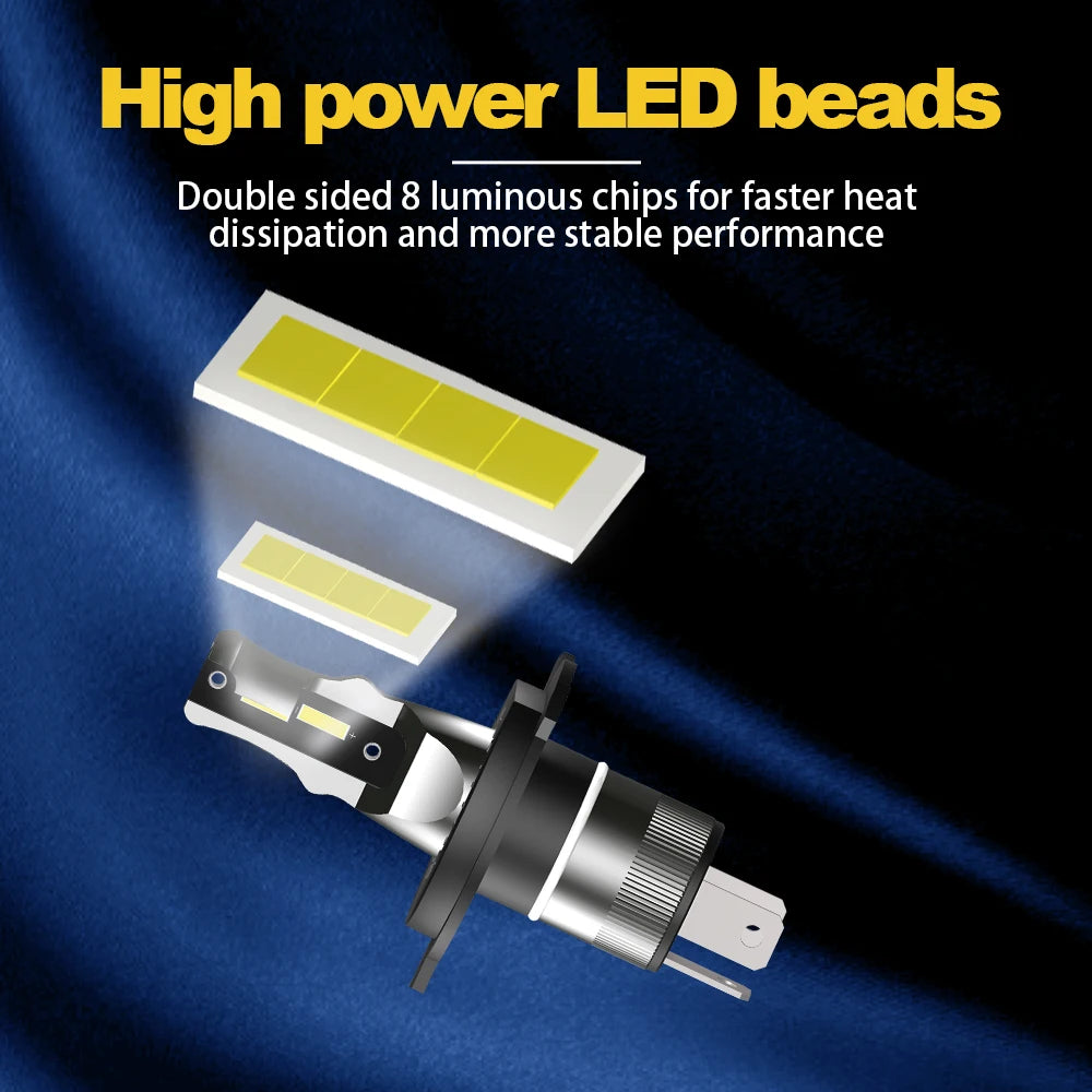 1Pcs 12V Motorcycle LED Headlight H4 Bulbs 6000K For Suzuki GSR 750 C5 2010 2011 2012 2013 2014 2015 2016 2017 2018 2019 20 2021