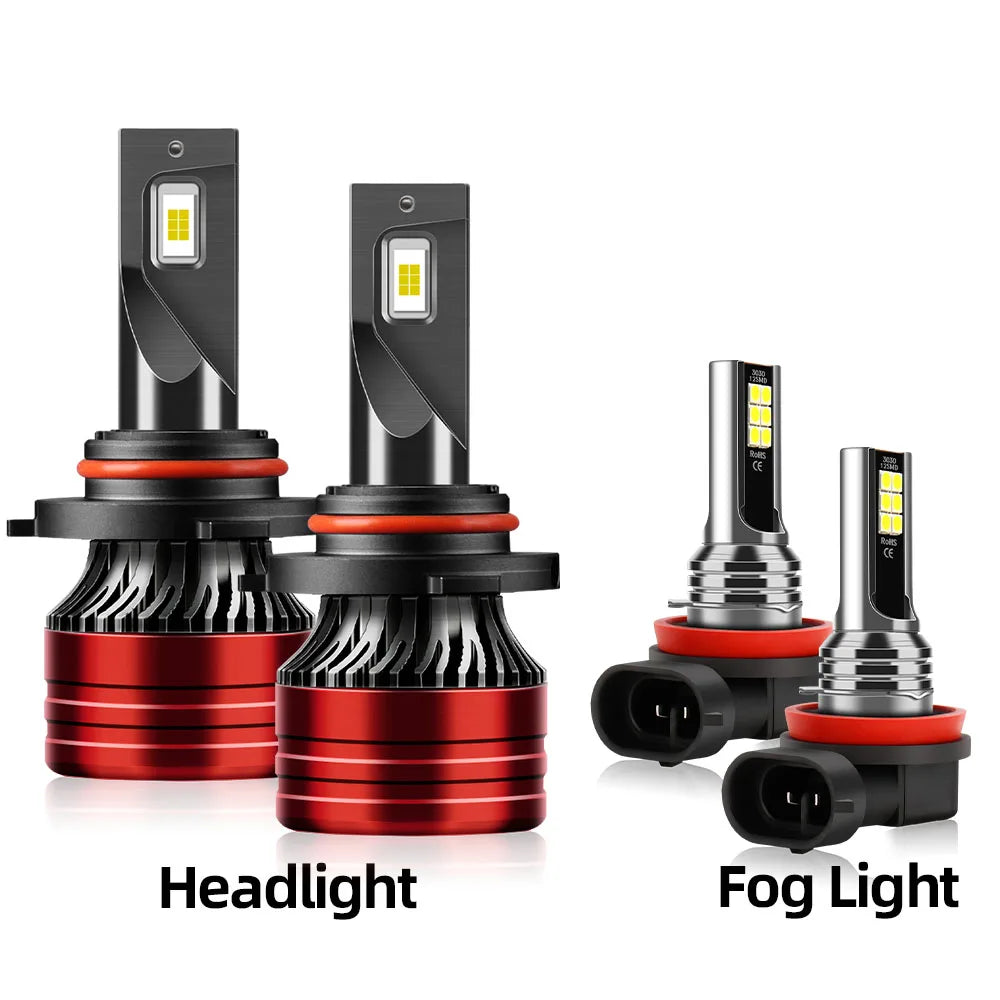 LED Bulbs Headlight 180W HB3 Auto Lamps H8 Fog Lights For Kia NIRO (DE) 2016 2017 2018 2019 2020 2021 2022 2023