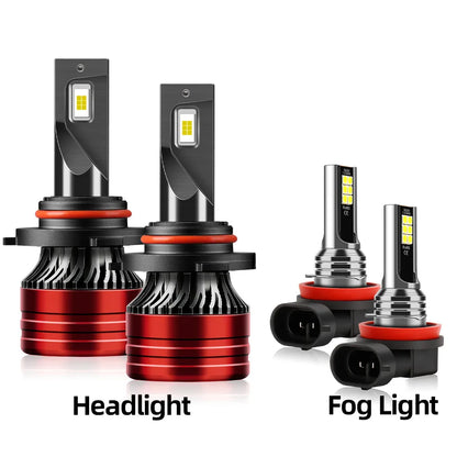 LED Bulbs Headlight 180W HB3 Auto Lamps H8 Fog Lights For Kia NIRO (DE) 2016 2017 2018 2019 2020 2021 2022 2023