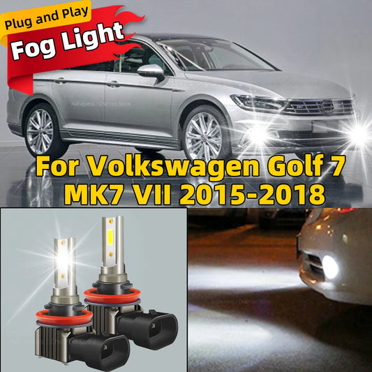 2x 15000LM H11 H8 Led Fog Lights Canbus H16 H9 Car Bulb Diode Lamp For VW Volkswagen Golf 7 MK7 VII 2015 2016 2017 2018