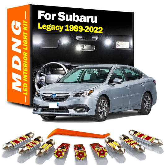 LED Interior Door Reading Lamp Light Kit For Subaru Legacy 1989- 2018 2019 2020 2021 2022 Number Plate Trunk Bulbs Accessories