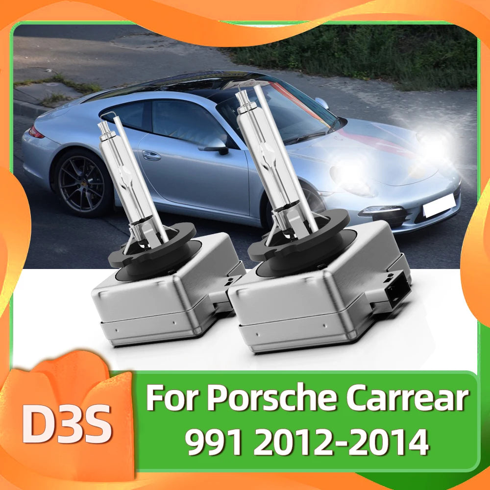 Roadsun 2X 35W Xenon HID Bulbs D3S For Porsche Carrear 991 2-Door 2012 2013 2014 Auto Headlamps 12V Car Headlights 6000K 8000K