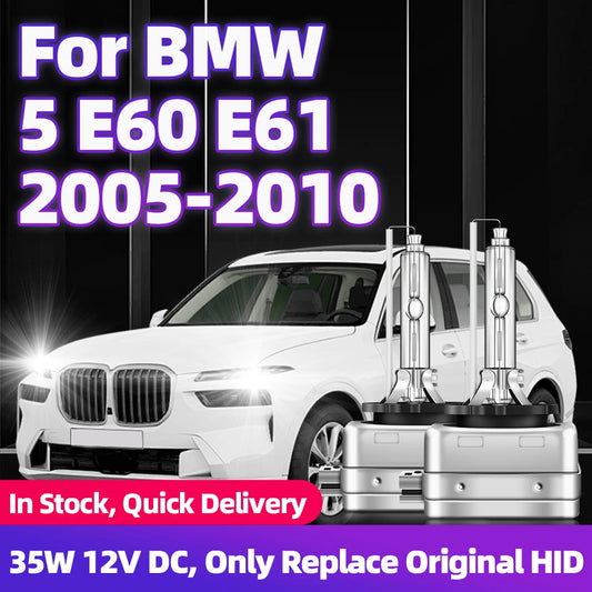 For BMW 5 E60 E61 2005 2006 2007 2008 2009 2010 Auto HID Xenon BULB Headlights D1S 35W DC 12V Car Front Head Lamps 6000K 8000K
