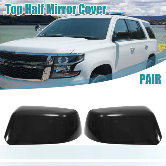 UXCELL Pair Car Chrome Plated Half Mirror Covers Cap for Chevrolet Suburban Silverado
