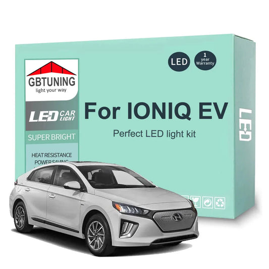 13Pcs LED Interior Light Bulb For Hyundai IONIQ EV 2016 2017 2018 2019 2020 2021 2022 Car Accessories Canbus Reading Trunk Lamp