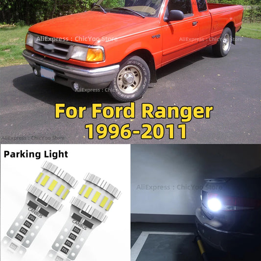 2Pcs T10 W5W Super Bright LED Canbus Car Parking Light For Ford Ranger 1996 2000 2001 2002 2003 2004 2005 2006 2007 2008 2011