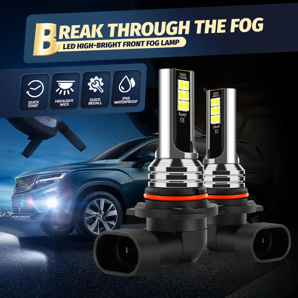 2/4/6Pcs LED 9005 9006 Bulbs Car Lights 30000LM Headlight Lamp 6000K For Toyota COROLLA 2005 2006 2007 2008