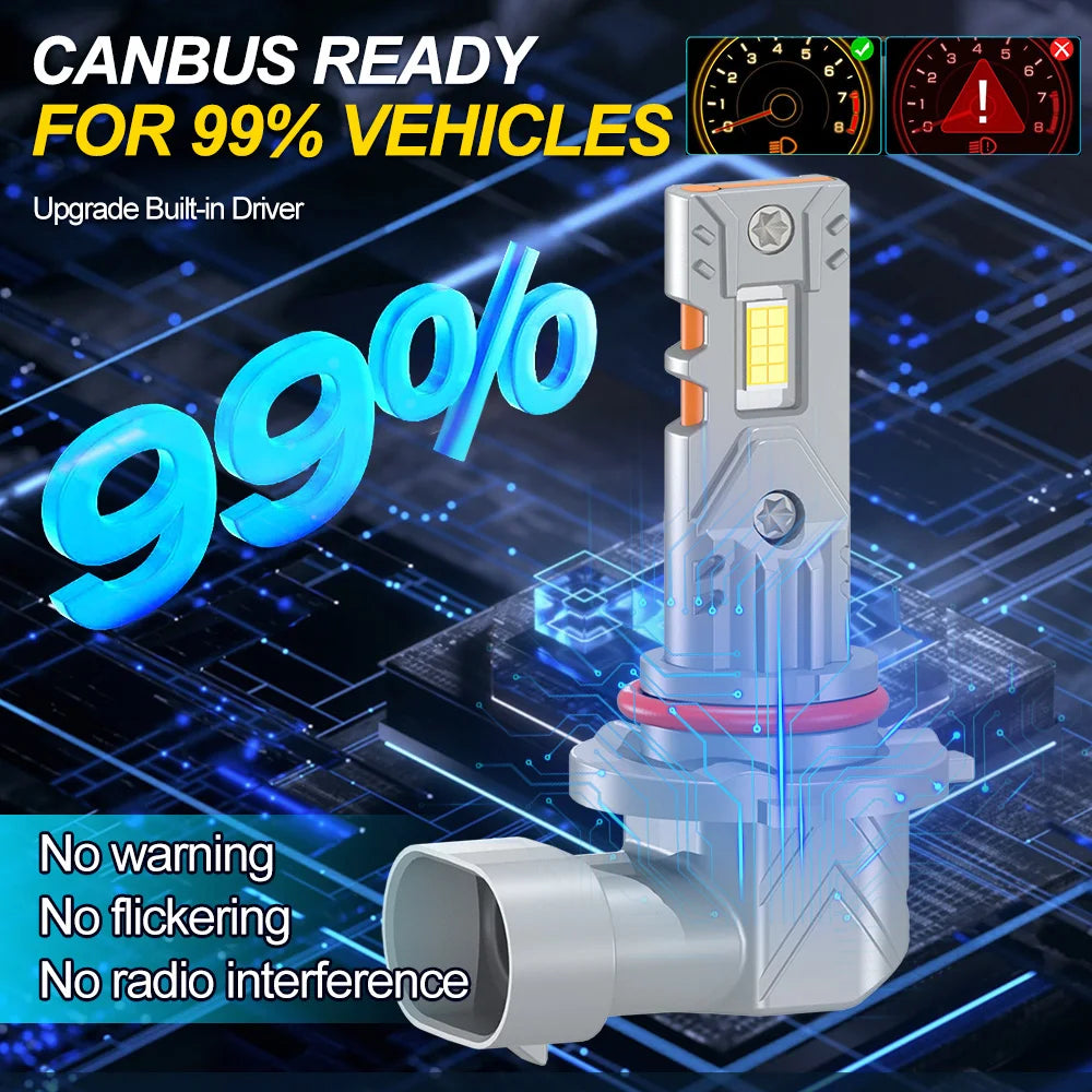 2/4Pcs LED Headlamp 6000K For Chevrolet Silverado 2500 1999 2000 2001 2002 Car Front Bulbs 30000LM High Low Beam Headlight