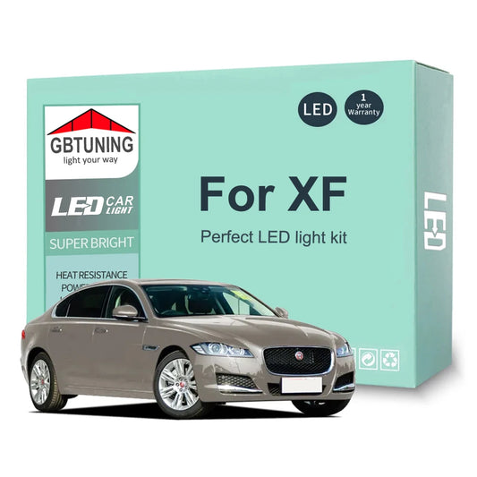 14Pcs LED Interior Light Bulb Kit For Jaguar XF 2009 2010 2011 2012 2013 2014 2015 Car Reading Dome Trunk Vehicle Lamp Canbus