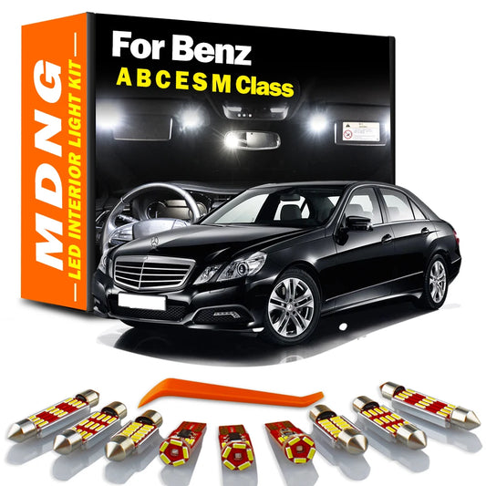 For Benz A B C E S M Class W168 W169 W176 W245 W246 W203 W204 W210 W211 W212 W220 W221 W163 W164 LED Interior Map Roof Light Kit